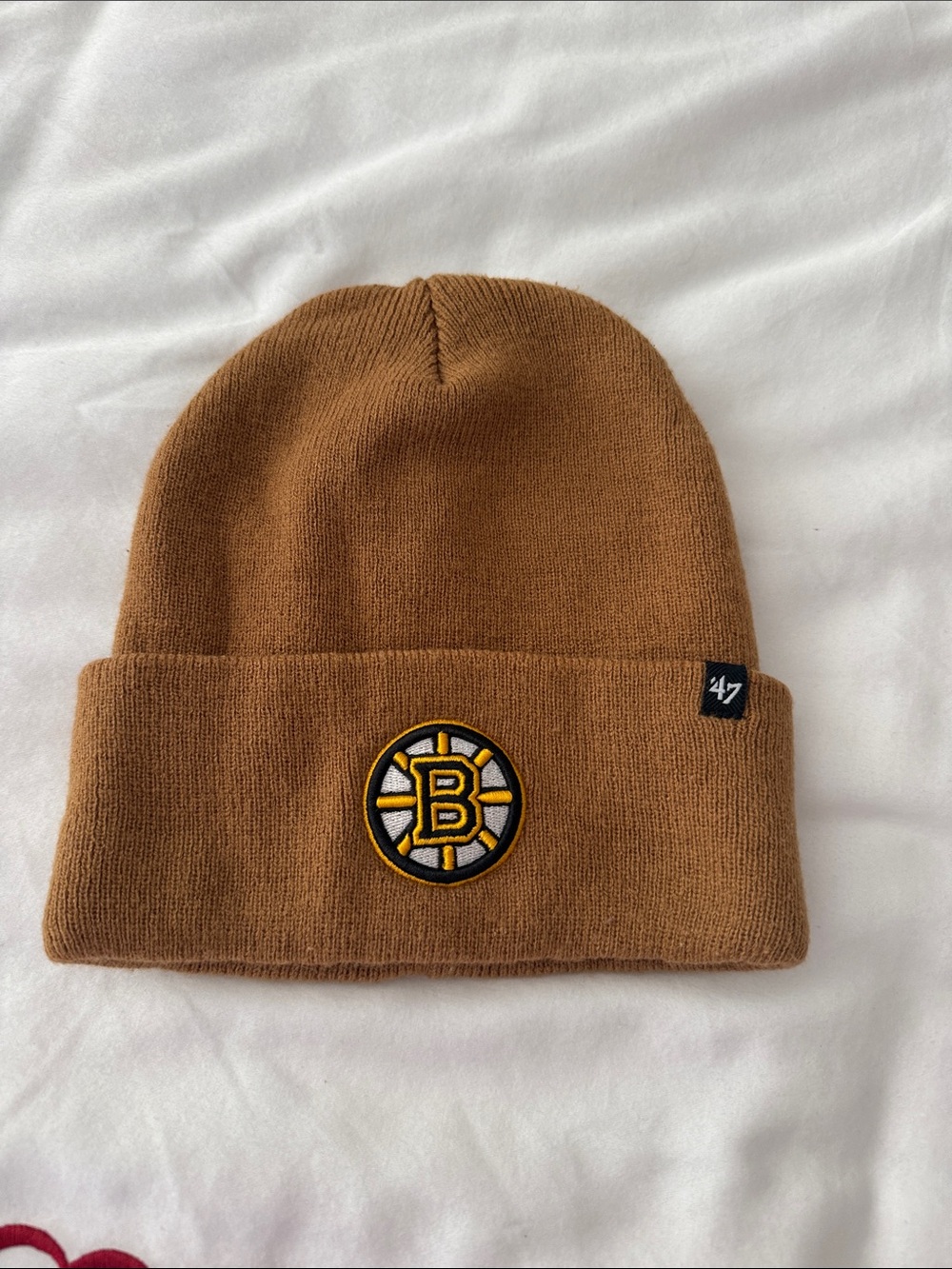 '47 Brand Boston Bruins Beanie - Brown/Gold Patch